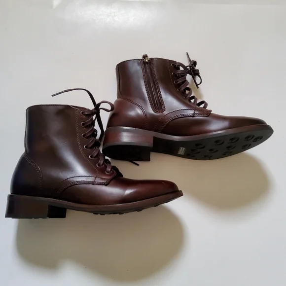 Thursday Boot Co. The Captain Lace-up Brown Leather Boots Size 7.5 New - Picture 8 of 10
